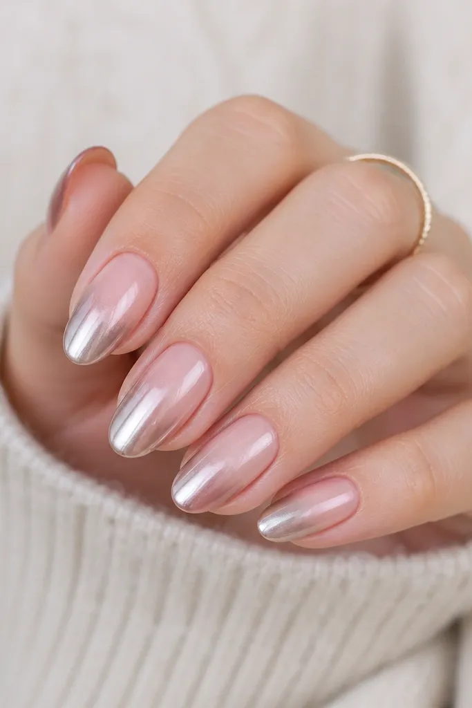 Easy Ombre Chrome Nails for Beginners
